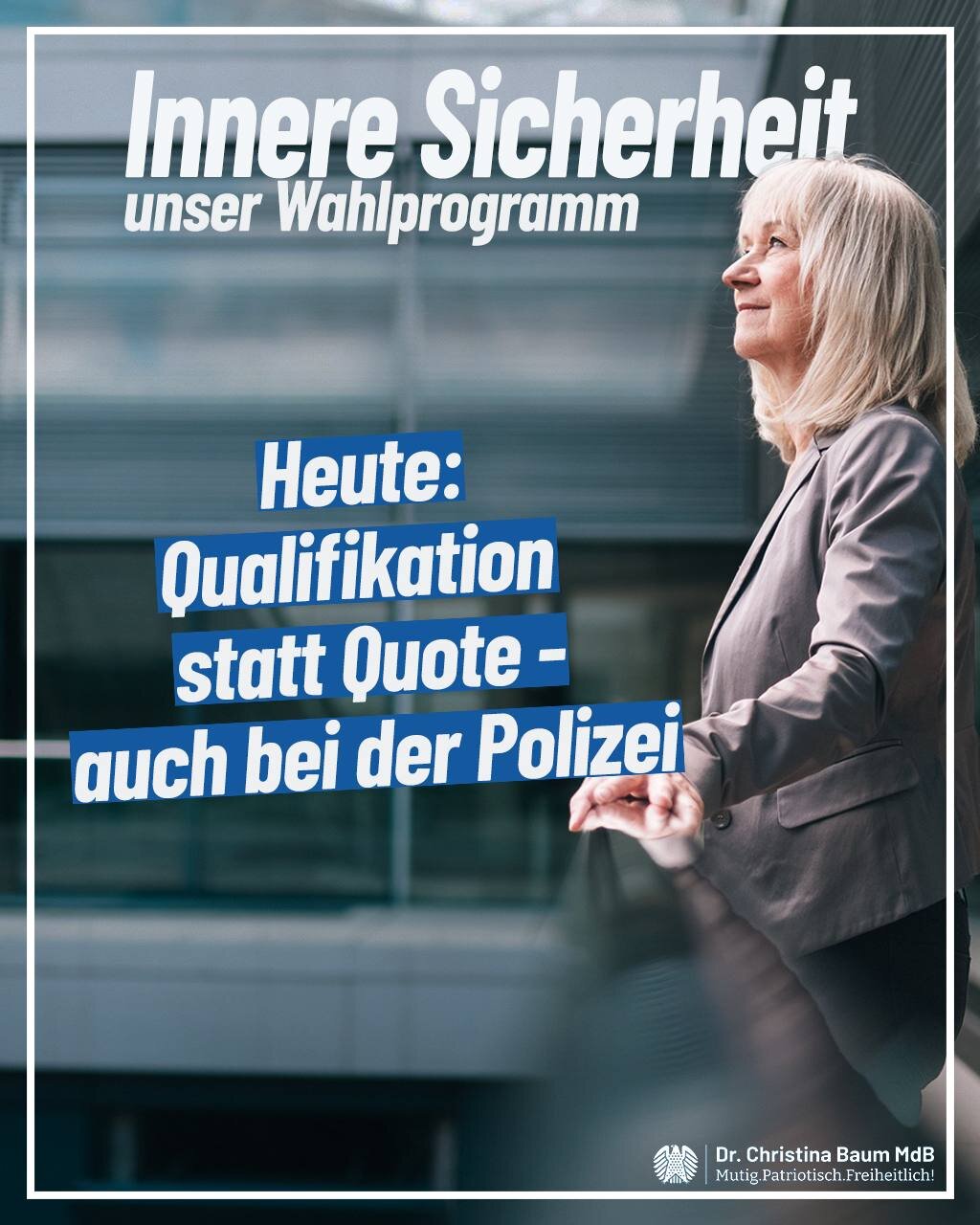 Teil 6: Innere Sicherheit – Heute: Qualifikation statt Quote – auch bei der Polizei