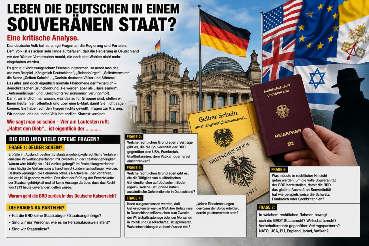 Leben die Deutschen in einem souveränen Staat? Eine kritische Analyse.