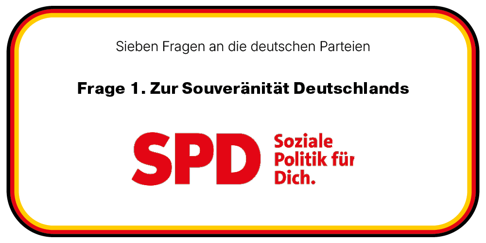Die SPD empfiehlt, den Schutz der Souveränität nach Brüssel zu übertragen