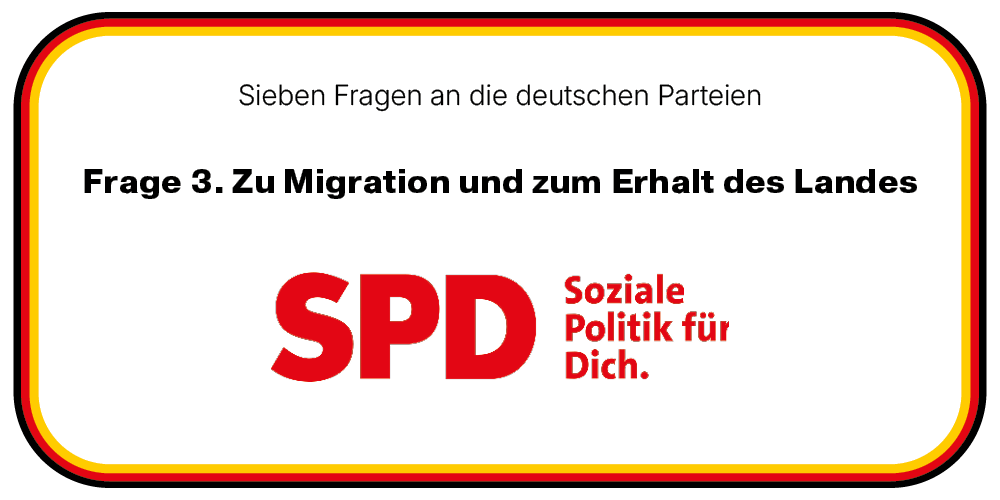 SPD erklärt Einwanderung zur Voraussetzung für den Erhalt Deutschlands